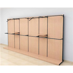 Пристенная система на основе L-образной стойки с заполнением ЛДСП