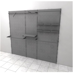 Пристенная система с заполнением из перфо-листа